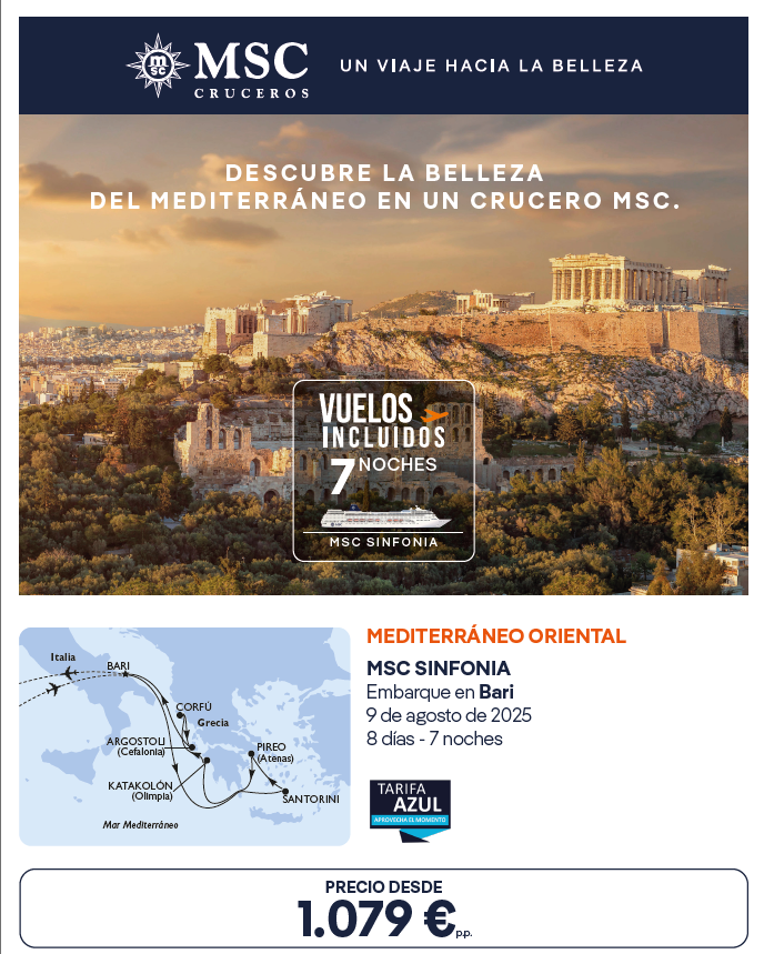 MSC CRUCEROS - MSC SINFONIA