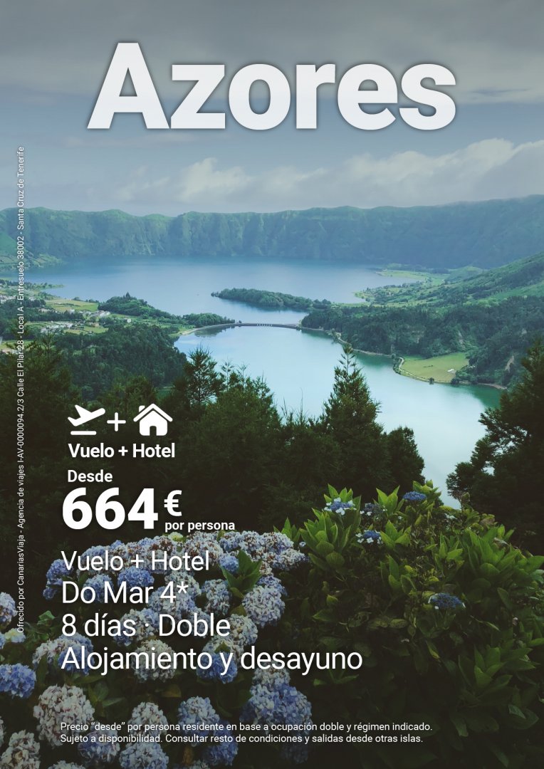 AZORES - VUELO + HOTEL
