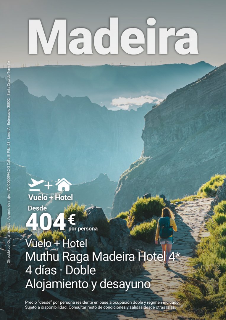 MADEIRA - VUELO + HOTEL